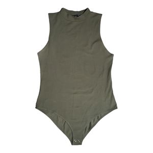 🪷3 for $20🪷 Forever 21 Mock Neck sleeveless  body suit Sage green